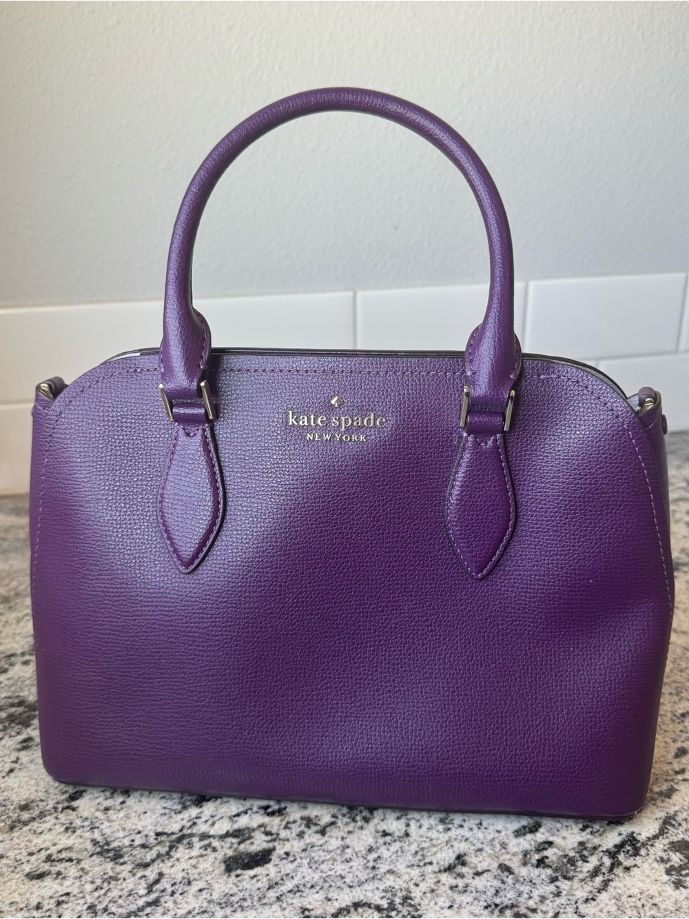 Kate Spade Darcy Small Satchel Deep Plum. EUC.